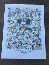 1988 Disneyland 60th Anniv. Charles Boyer Mickey Mouse Poster - Embosssed stamp picture