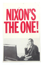 1968 Richard Nixon Campaign Poster Nixon's The One Peace - PL1 picture