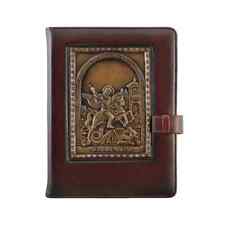 Leather gift diary, undated, St. George the Victorious A5 dark brown picture