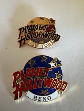 2 pcs Vintage Planet Hollywood New York & Reno Brooch Pin picture