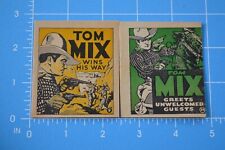 1934 Tom Mix Cowboy Adventure Miniature Paper Books National Circle Company USA picture
