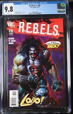 R.E.B.E.L.S  20 CGC   9.8  White Pages Finch Lobo cover DC Comics ONLY 9.8 POP 1 picture