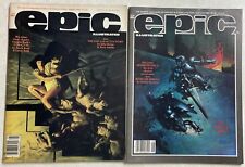 VINTAGE 1980's Lot of 2 MARVEL FANTASY Epic Illustrated Magazines #31 & #13 VF picture