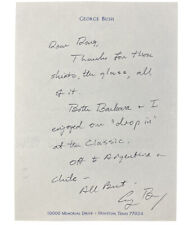 George H. W. Bush Autographed Personal Hand Written Letter to Doug Sanders PSA picture