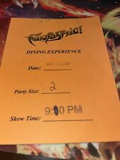 Fantasmic Reservation Pass WDW Disney Vintage 2001 Dining Experience Fireworks picture