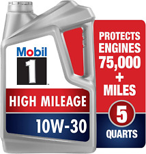High Mileage Full Synthetic Motor Oil 10W-30, 5 Quart picture