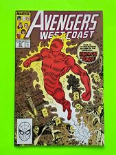 West Coast Avengers #50 (Marvel, 1989) Byrne Key: Re-intro Original Human Torch picture