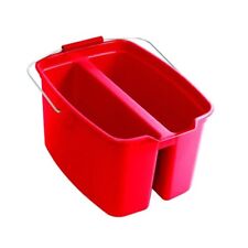 19 Qt. Red Plastic Double Bucket: Durable and Convenient picture