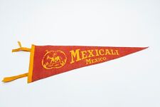 Vintage Mexicali Mexico Souvenir Felt Pennant 26