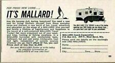 1963 Print Ad Mallard 17 1/2 ' Drake Travel Trailers West Bend,WI picture