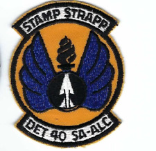 PATCH USAF  SA-ALC DET 40 STA LACKLAND AFB STAMP  STRAPP                C picture