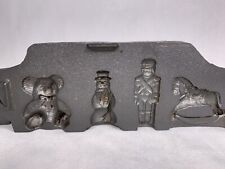 Vintage 1996 John Wright Cast Iron Christmas Candy Mold picture