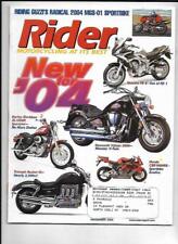 Rider Magazine November 2003- KTM 950 Adventure, 1968 Norton P11 picture
