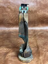 Vintage Handmade Wooden Hopi Left Handed Kachina 15” Sculpture By Ted Francis picture