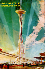 Earle Duff Artist Rendering 1962 Seattle Worlds Fair Space Needle Monorail WA picture