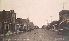 Vintage 1907 Janesville Minnesota Main Street RPPC Postcard picture