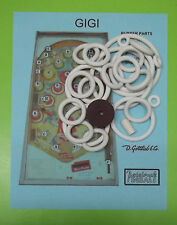 1963 Gottlieb Gigi pinball rubber ring kit picture