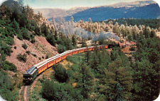 Postcard Silverton, Colorado: Aerial View Old Narrow Gauge Railroads Trains picture