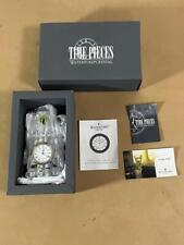 NEW IN BOX 1995 WATERFORD CRYSTAL TIME PIECES OBELISK DESK CLOCK WITH EXTRAS picture
