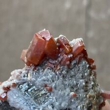 Unique Vanadinite Specimen Red Colorful Crystals  N. Geronimo Mine, Arizona picture