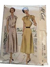 1948 Vintage McCall Dress Pattern Size 40 (Bust 40)  picture