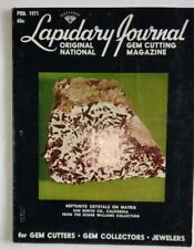 VTG Lapidary Journal Gem Cutting Magazine Feb 1971 Neptunite Crystals on Matrix picture