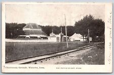 Waterloo~Chautauqua~Railroad Tracks~How Are You Mae O'Connor of Reinbeck?~1908 picture