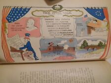 Rare Vintage 1908 Book Graphic History in COMIC FORM ~ w/Several COLOR PLATES picture
