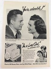 Lux Soap Vtg 1949 Print Ad Im A Lux Girl Says Barbara Hale picture