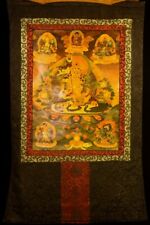Wonderful Tibet Tibetan Old Buddhist Hand Painted Kubera Thangka Tangka Dhanada picture