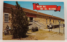 Postcard Vintage McLain Hall Fort Sill, Oklahoma Military Museum Soldier General picture