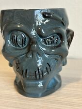RARE BLUE Disneyland Trader Sam’s zombie shrunken head mug FIRST EDITION USED + picture