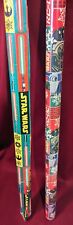 Lot/2 1980s Star Wars Gift Wrap 70 SF Wrapping Paper SEALED/Open VTG RARE  READ picture