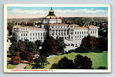 Postcard Aerial View Washington DC Library of Congress picture