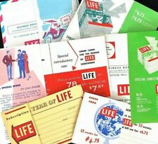 LIFE Magazine Vintage 1940's 1950's Subscription Forms Christmas Lot Of Six picture