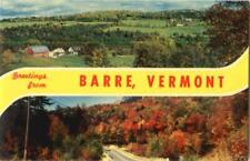 Greetings From Barre,VT Washington County Vermont Dexter Press Inc. Postcard picture