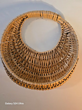 wall hanging woven wicker basket picture