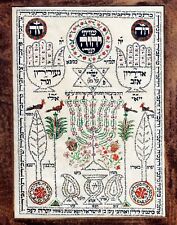 Jewish Amulet Print of Antique Shviti Kabbalah Art  11x14 Judaica  picture