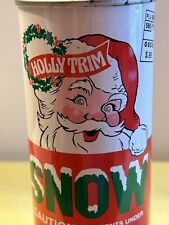 1970s Holly Trim Artificial Snow Spray Can Santa Clause Advertisement Display picture