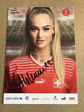 Alisha Lehmann, Switzerland 🇨🇭 Women’s World Cup 2023 Aston Villa hand signed picture