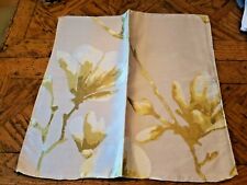 ZOFFANY  Fabric Remnant - LOTUS  Linden / Sepia - Woven FLORAL - 17