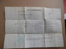 1848 United States Certificate of Naturalization Delaware Seal Antique Original  picture