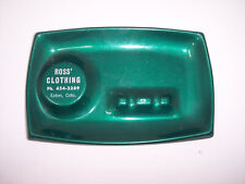 1960s EATON COLORADO advertising Ashtray Gree ROSS' Clothing Mint picture