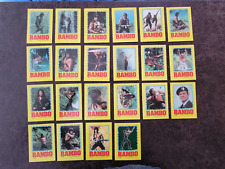 1985 Topps Rambo First Blood II Set of 22 Sticker Cards - Sylvester Stallone picture