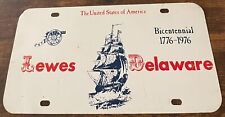 L1776 1976 Lewes Delaware Bicentennial Booster License Plate Cannon picture