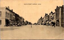Postcard Main Street in Eureka, Kansas picture