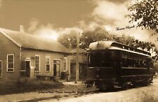 RPPC Photo, Augusta, Mich, Interurban Train, Rare picture