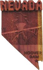 Hover Dam Wooden Magnet Laser Cut Wood Nevada Souvenir Magnets, 3.25 Inches picture
