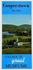 Cooperstown New York Village of Great Museums Vintage Travel Brochure 1960s NY picture