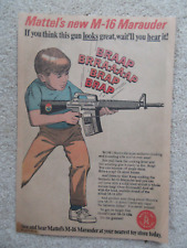 Circa 1967 Comic Book Ad, Mattel's M-16 Marauder Rifle Offer picture